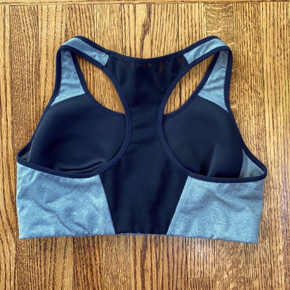 Nike Swoosh Grey Dri-Fit Sports Bra - Picture 2 of 3